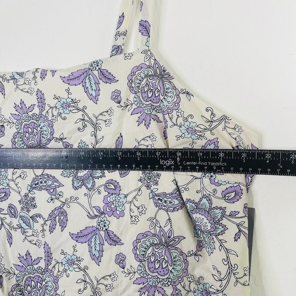 NEW Lane Bryant Smocked Floral Print Maxi Dress Boho Cottagecore Resort Size 22 - Picture 8 of 14